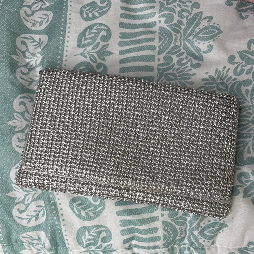Silver Clutch Bag